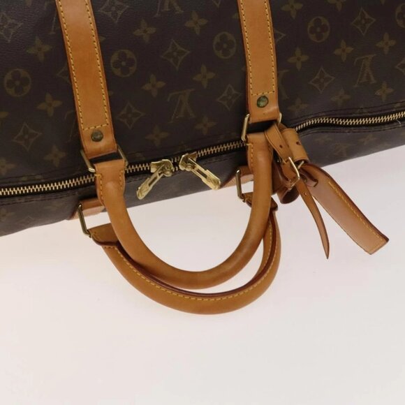LOUIS VUITTON Monogram Keepall 55 Boston Bag M41424 LV Auth 140707 - Picture 8 of 16